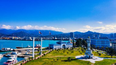 Batumi, Gürcistan - 23 Nisan 2021: Seddin manzarası