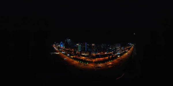 360 Night Panorama Batumi City — Stock Photo, Image