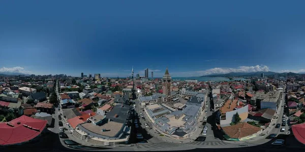 Batumi Gruzja Października 2021 360 Panorama Placu Piazza — Zdjęcie stockowe
