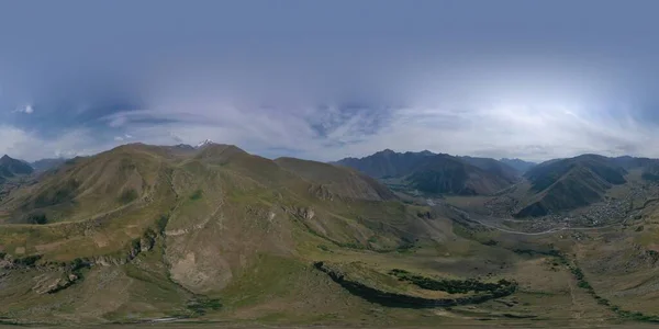 Panorama 360 Graus Das Montanhas Caucasianas — Fotografia de Stock