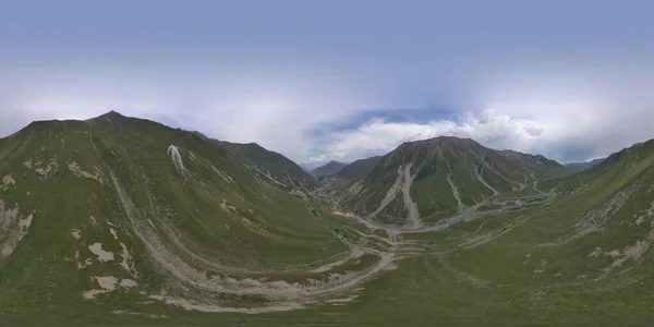 360 Panoramas Aéreos Das Montanhas Cáucaso — Fotografia de Stock