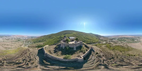 Dağdaki Tapınağın 360 Panoraması — Stok fotoğraf