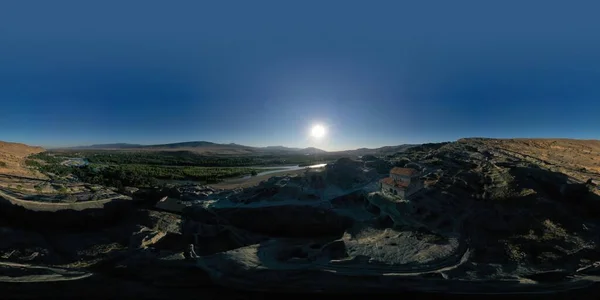 360 Panorama Antigua Ciudad Cueva Uplistsikhe Georgia —  Fotos de Stock