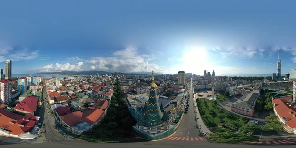 Batumi Georgia Ottobre 2021 360 Panorama Della Città Vecchia — Foto Stock