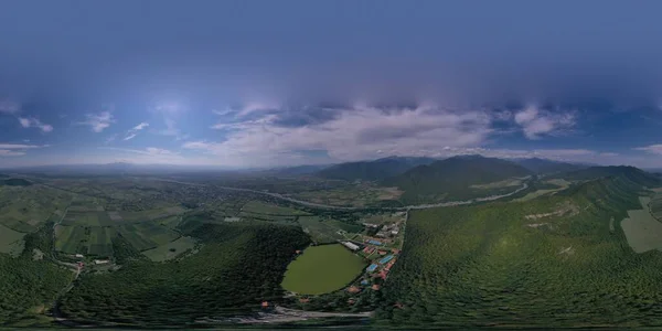 360 Panorama Jeziora Lopota Gruzja — Zdjęcie stockowe