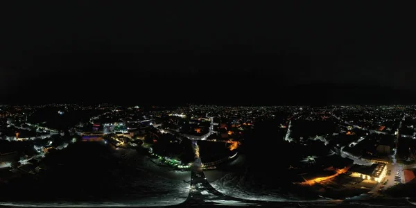 Kutaisi Gruzie Října 2021 360 Panorama Města Noci — Stock fotografie