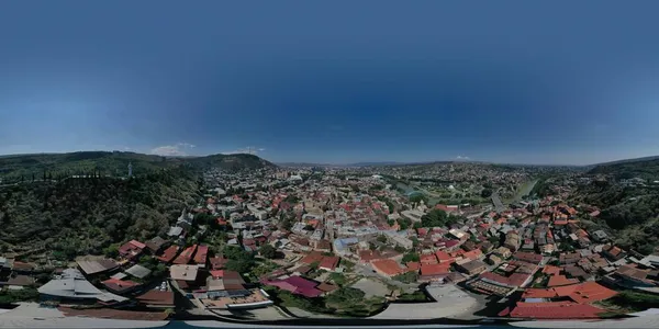 Tiflis Georgia Octubre 2021 360 Panorama Ciudad —  Fotos de Stock