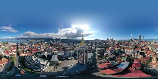 Batumi Georgien Oktober 2021 360 Panorama Över Piazza Torget — Stockfoto