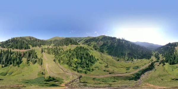 360 Panorama Bakhmaro Guria Gruzja — Zdjęcie stockowe