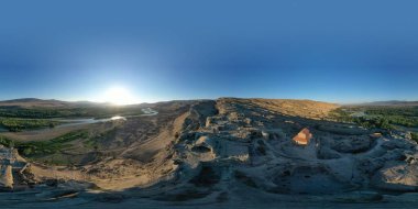 Uplistsikhe 'nin 360 panoraması, Mağara Şehri, Georgia