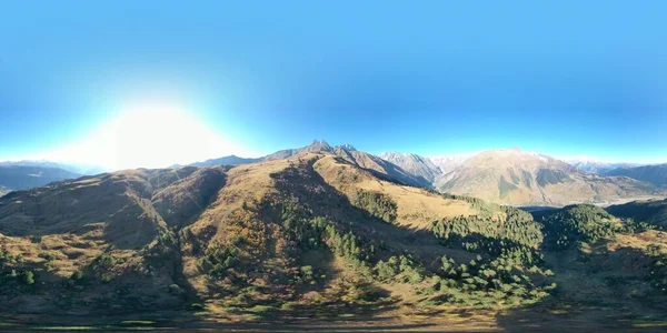 360 Panorama Góry Widok Lotu Ptaka — Zdjęcie stockowe