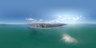 Batumi şehrinin 360 panoraması. Adjara, Georgia