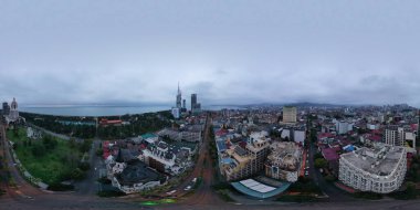 Batumi, Gürcistan - 26 Mart 2020: 360 şehir panoraması