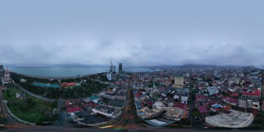 Batumi, Gürcistan - 26 Mart 2020: 360 şehir panoraması