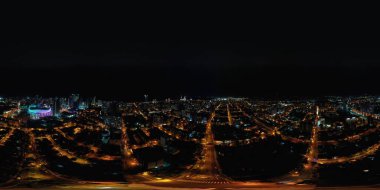 Batumi, Adjara, Georgia 'da 360 gece panoraması