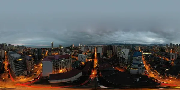 Батуми Грузия Апреля 2020 360 Панорама Вечернего Города — стоковое фото