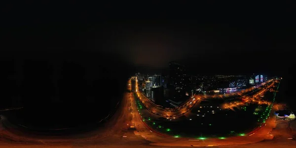 360 Night Panorama Batumi Adjara Georgia —  Fotos de Stock