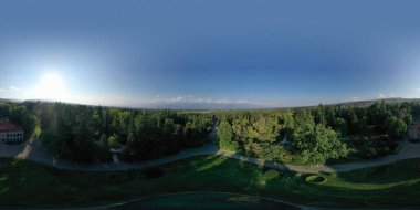 Şehir parkının 360 panoraması