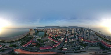 Batum, Gürcistan - 20 Mayıs 2020: 360 Şehrin Panoraması