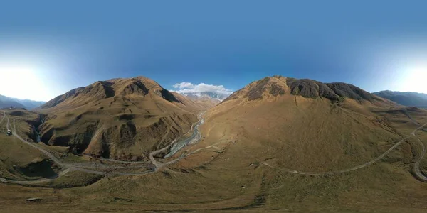 360 Panorama Monte Shkhara Geórgia — Fotografia de Stock