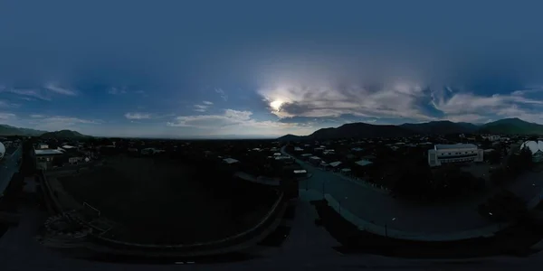 Telavi Gruzja Września 2020 360 Panorama Nocnego Miasta — Zdjęcie stockowe