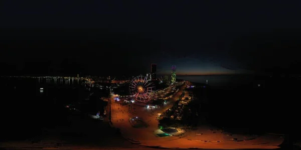 Batumi Georgia Agosto 2020 Noche 360 Panorama Ciudad —  Fotos de Stock