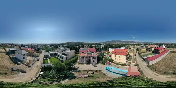 Тбілісі Грузія Серпня 2020 360 Панорама Приватних Будинків — стокове фото