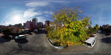 Batumi, Gürcistan - 2 Kasım 2021 Gorgasali Caddesi, Panorama 360
