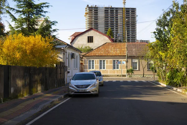 Batumi Georgië November 2021 Straat Herfst — Stockfoto