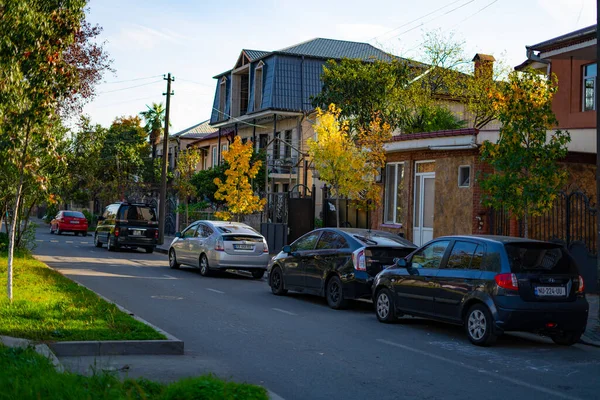 Batumi Georgië November 2021 Straat Herfst — Stockfoto