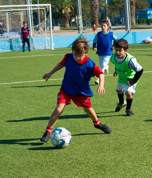 Batumi Gürcistan Kasım 2021 Çocuk Futbol Festivali — Stok fotoğraf