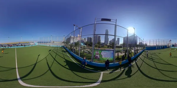 Batumi Geórgia Novembro 2021 360 Panorama Jogo Futebol — Fotografia de Stock