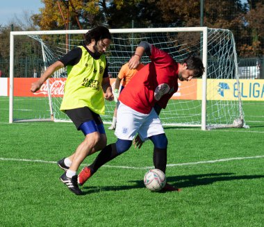Zugdidi, Gürcistan - 6 Kasım 2021: Amatör Futbol Ligi