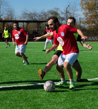 Zugdidi, Gürcistan - 6 Kasım 2021: Amatör Futbol Ligi