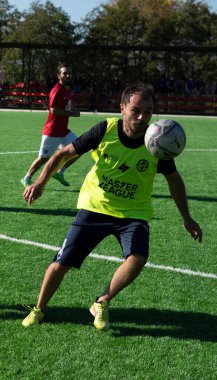 Zugdidi, Gürcistan - 6 Kasım 2021: Amatör Futbol Ligi