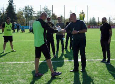 Zugdidi, Gürcistan - 6 Kasım 2021: Amatör Futbol Ligi