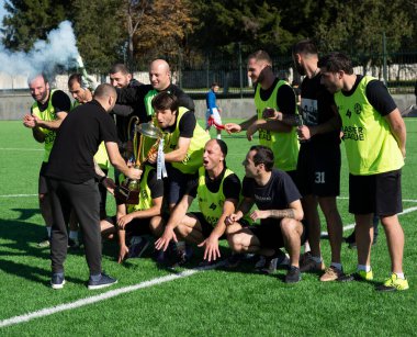 Zugdidi, Gürcistan - 6 Kasım 2021: Amatör Futbol Ligi