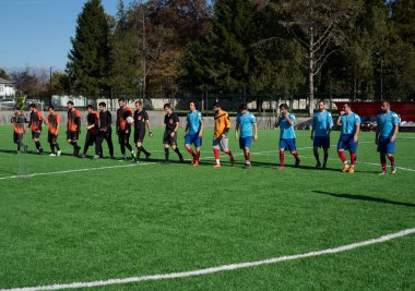 Zugdidi, Gürcistan - 6 Kasım 2021: Amatör Futbol Ligi