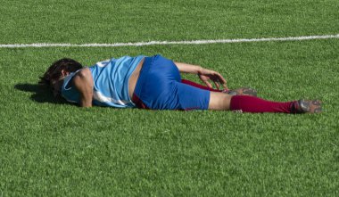 Zugdidi, Gürcistan - 6 Kasım 2021: Amatör Futbol Ligi