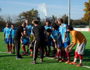 Zugdidi, Gürcistan - 6 Kasım 2021: Amatör Futbol Ligi