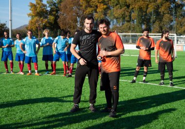 Zugdidi, Gürcistan - 6 Kasım 2021: Amatör Futbol Ligi