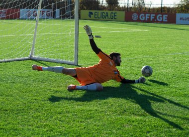 Zugdidi, Gürcistan - 6 Kasım 2021: Amatör Futbol Ligi