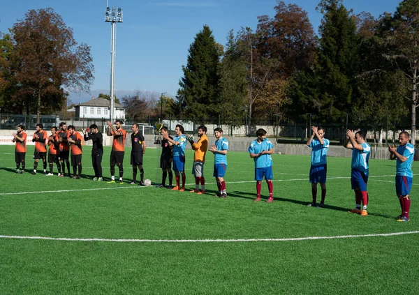 Zugdidi, Gürcistan - 6 Kasım 2021: Amatör Futbol Ligi