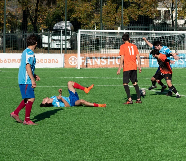 Zugdidi Geórgia Novembro 2021 Master League Amateur Soccer — Fotografia de Stock