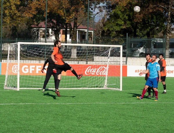 Zugdidi Geórgia Novembro 2021 Master League Amateur Soccer — Fotografia de Stock