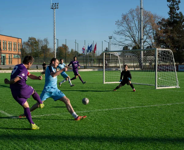 Zugdidi Γεωργία Νοεμβρίου 2021 Master League Amateur Soccer — Φωτογραφία Αρχείου