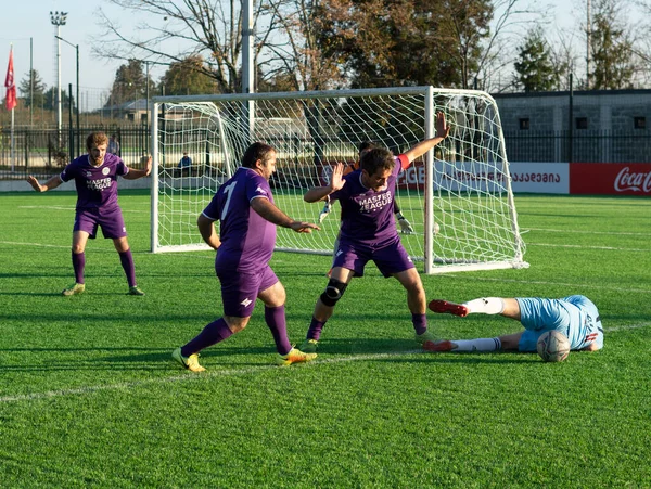 Zugdidi Georgia November 2021 Master League Amateur Soccer — 스톡 사진