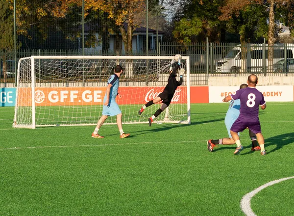 Zugdidi Geórgia Novembro 2021 Master League Amateur Soccer — Fotografia de Stock