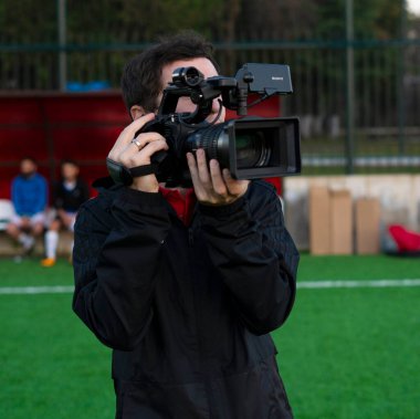 Zugdidi, Gürcistan - 6 Kasım 2021: Amatör Futbol Ligi