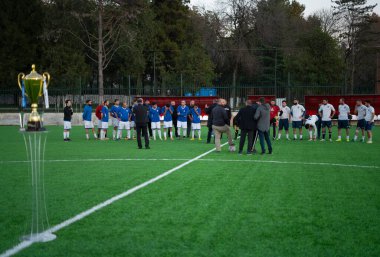 Zugdidi, Gürcistan - 6 Kasım 2021: Amatör Futbol Ligi